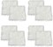 FabricLA Faux Fur Fabric - 8 Pieces Square Fur Material Fabric - 10” X 10” Inches (25cm x 25cm) - Shaggy Fur Patches Fabric Cuts Chair Cover Seat Cushion for DIY Craft - White